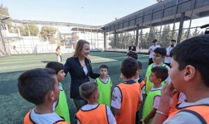 Başkan Mutlu Kış Spor Okulları’nda çocuklarla buluştu